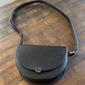 Cole Haan Black Leather Crossbody Bag, like new!